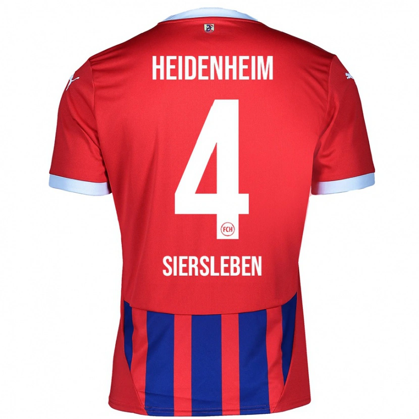 Danxen Kid Tim Siersleben #4 Red Blue Home Jersey 2024/25 T-Shirt