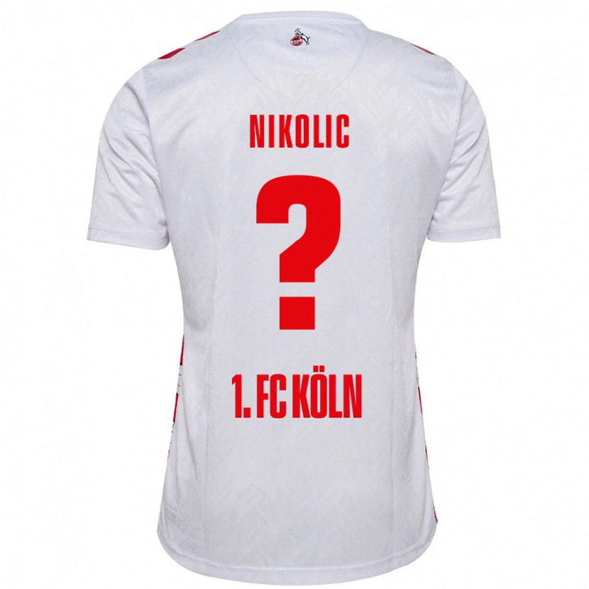 Danxen Kid Milan Nikolic #0 White Red Home Jersey 2024/25 T-Shirt