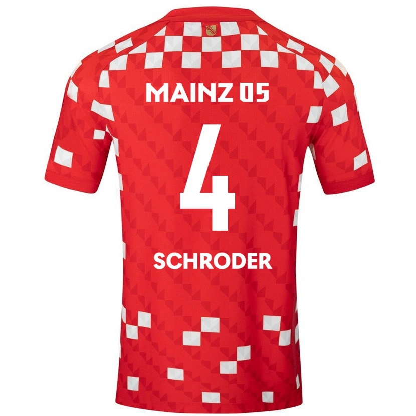Danxen Kid Lara Schröder #4 White Red Home Jersey 2024/25 T-Shirt