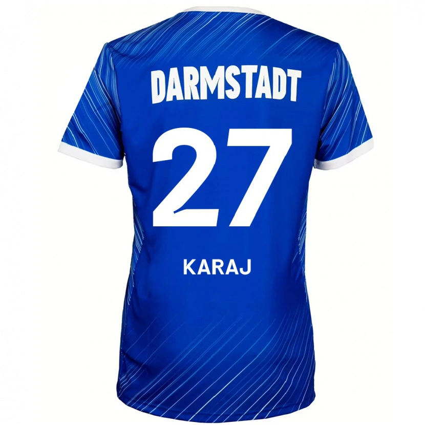 Danxen Kid Eraldo Karaj #27 Blue White Home Jersey 2024/25 T-Shirt