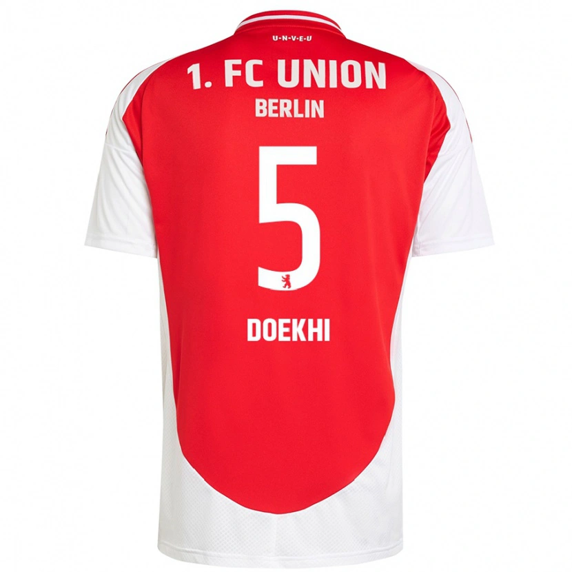 Danxen Kid Danilho Doekhi #5 Red White Home Jersey 2024/25 T-Shirt