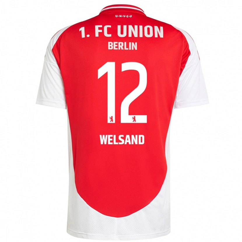 Danxen Kid Oskar Welsand #12 Red White Home Jersey 2024/25 T-Shirt