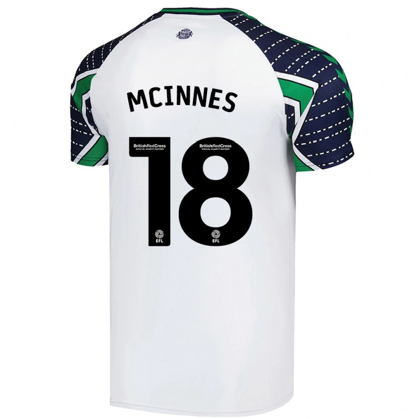Danxen Kid Libbi Mcinnes #18 White Away Jersey 2024/25 T-Shirt