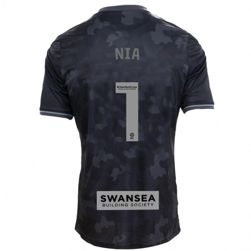 Danxen Kid Ffion Rees Nia #1 Black Away Jersey 2024/25 T-Shirt