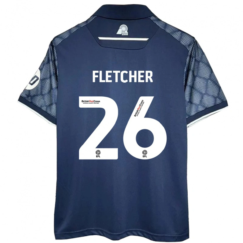 Danxen Kid Steven Fletcher #26 Black Away Jersey 2024/25 T-Shirt