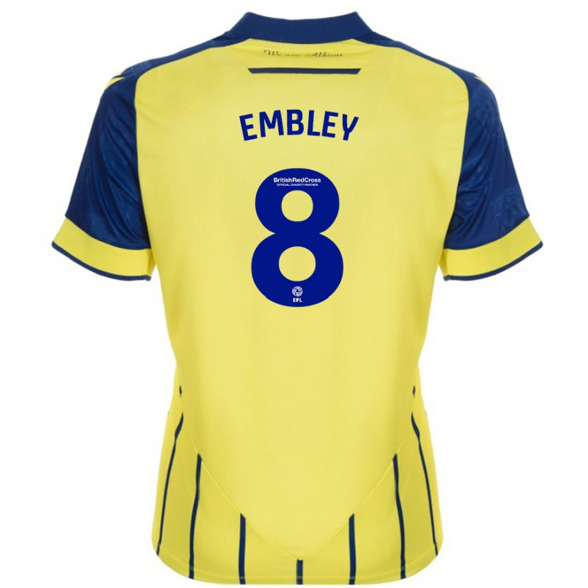 Danxen Kid Rosie Embley #8 Yellow Blue Away Jersey 2024/25 T-Shirt