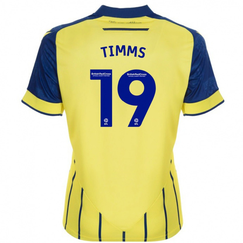Danxen Kid Maria Timms #19 Yellow Blue Away Jersey 2024/25 T-Shirt