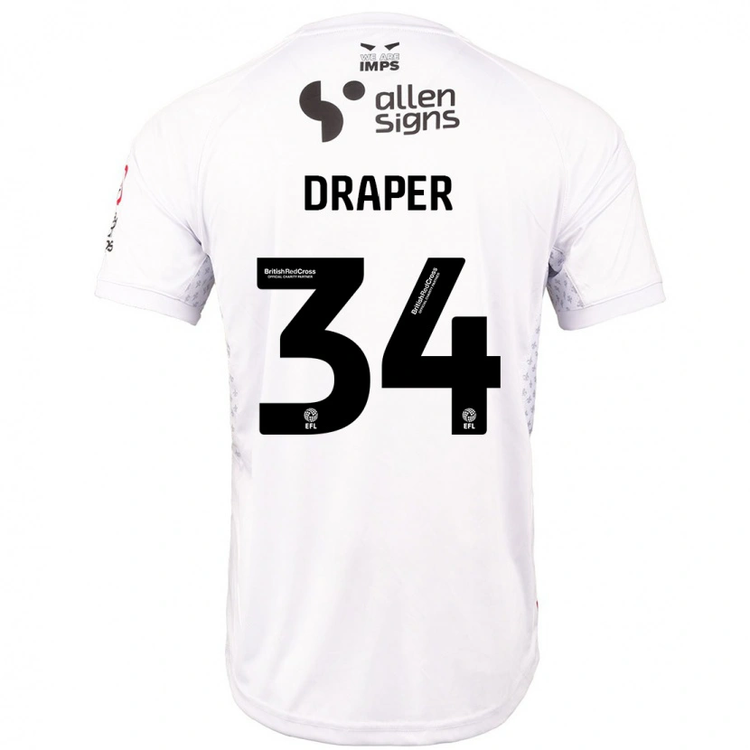 Danxen Kid Freddie Draper #34 Red White Away Jersey 2024/25 T-Shirt