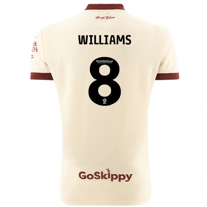Danxen Kid Joe Williams #8 Cream White Away Jersey 2024/25 T-Shirt