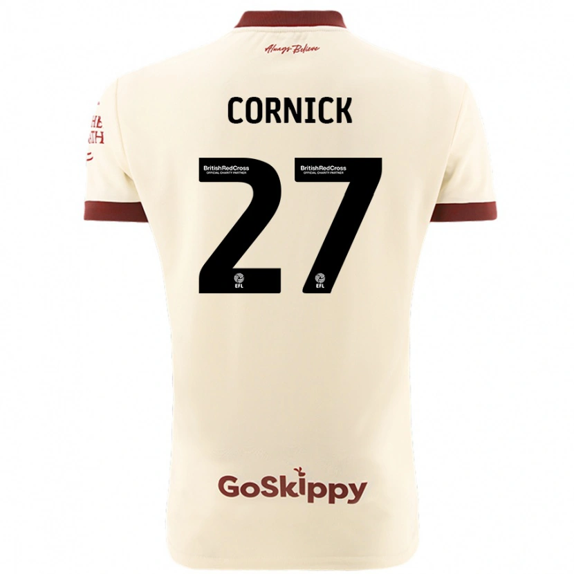 Danxen Kid Harry Cornick #27 Cream White Away Jersey 2024/25 T-Shirt