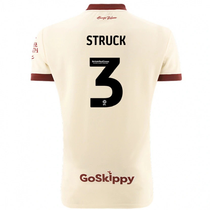 Danxen Kid Sille Struck #3 Cream White Away Jersey 2024/25 T-Shirt