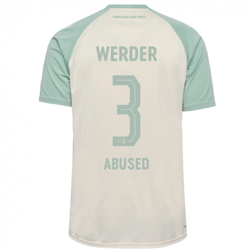 Danxen Kid Dlges Abused #3 Off-White Light Green Away Jersey 2024/25 T-Shirt