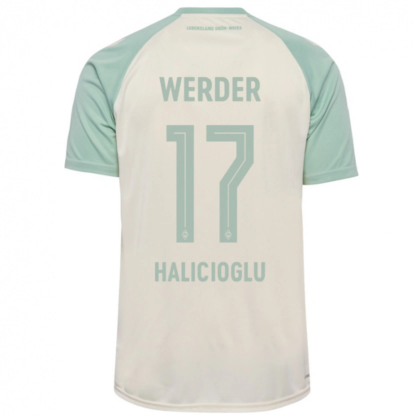 Danxen Kid Arda Halicioglu #17 Off-White Light Green Away Jersey 2024/25 T-Shirt