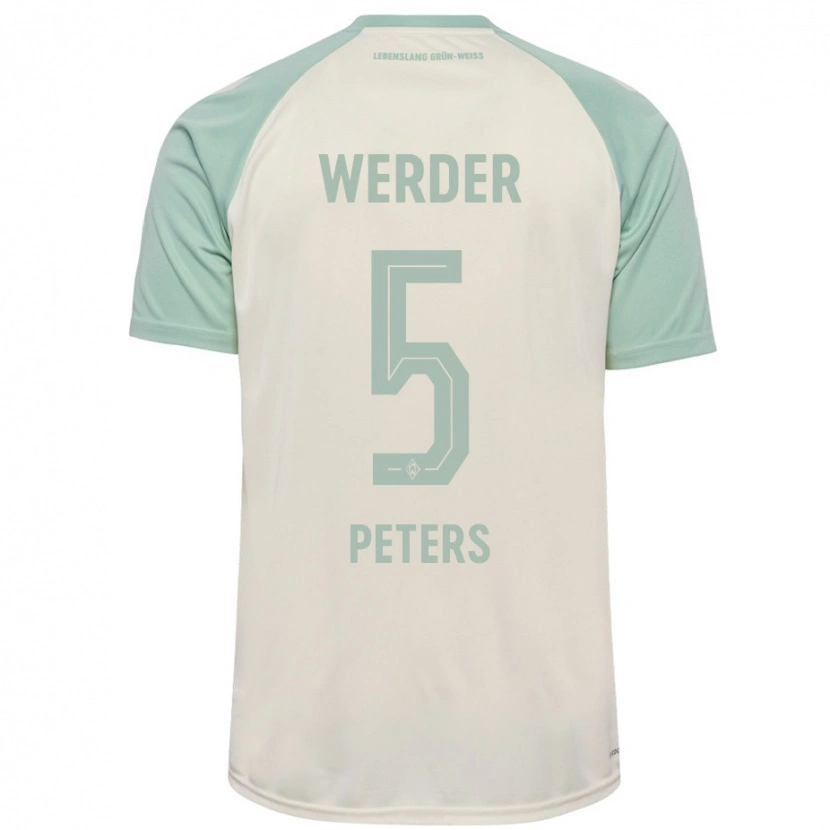 Danxen Kid Joshua Peters #5 Off-White Light Green Away Jersey 2024/25 T-Shirt