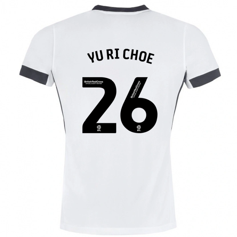 Danxen Kid Yu-Ri Choe #26 White Black Away Jersey 2024/25 T-Shirt