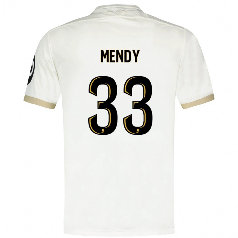 Danxen Kid Antoine Mendy #33 White Gold Away Jersey 2024/25 T-Shirt