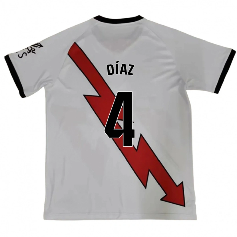 Danxen Kid Pedro Díaz #4 Red Away Jersey 2024/25 T-Shirt