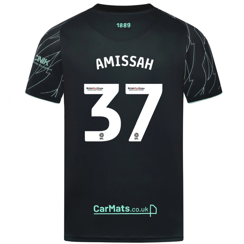Danxen Kid Jordan Amissah #37 Black Green Away Jersey 2024/25 T-Shirt