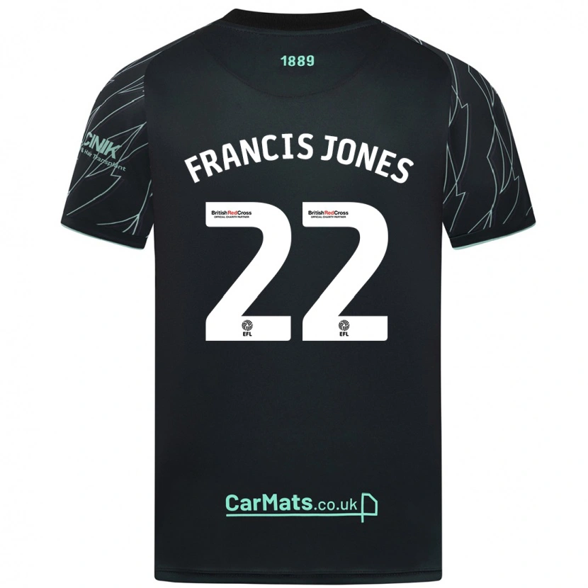 Danxen Kid Maria Francis-Jones #22 Black Green Away Jersey 2024/25 T-Shirt