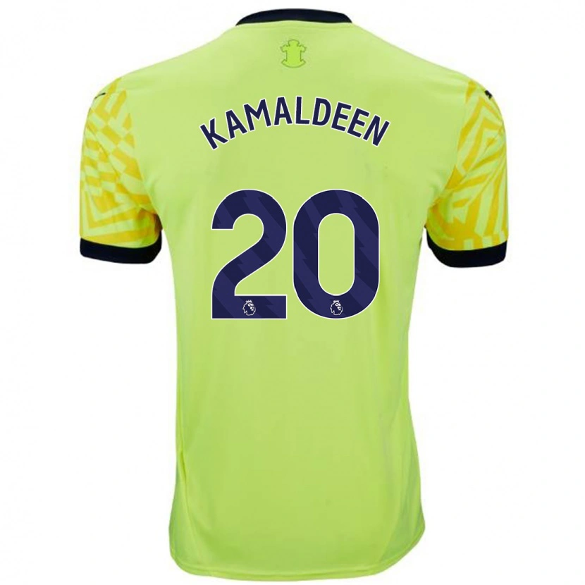 Danxen Kid Kamaldeen Sulemana #20 Yellow Away Jersey 2024/25 T-Shirt