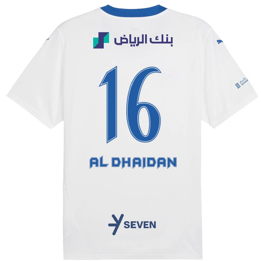 Danxen Kid Nadia Al-Dhaidan #16 White Blue Away Jersey 2024/25 T-Shirt