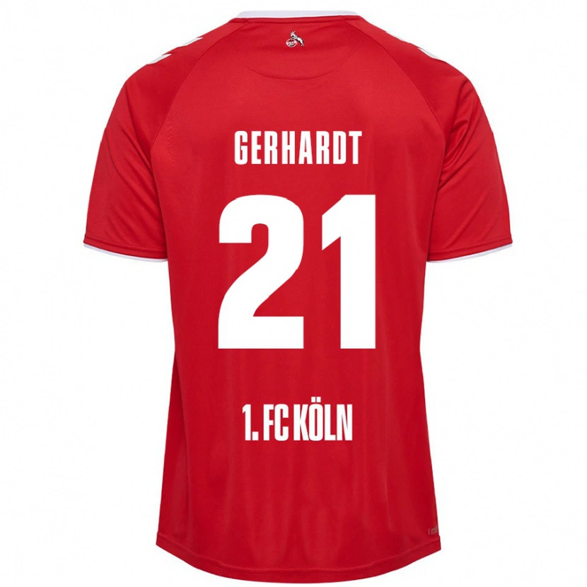 Danxen Kid Anna Gerhardt #21 Red White Away Jersey 2024/25 T-Shirt
