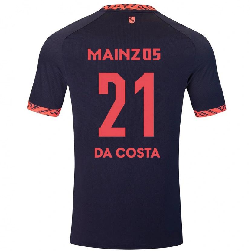 Danxen Kid Danny Da Costa #21 Blue Coral Red Away Jersey 2024/25 T-Shirt