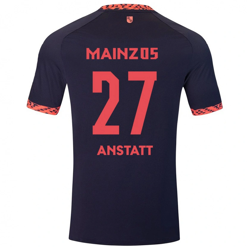 Danxen Kid Nadine Anstatt #27 Blue Coral Red Away Jersey 2024/25 T-Shirt