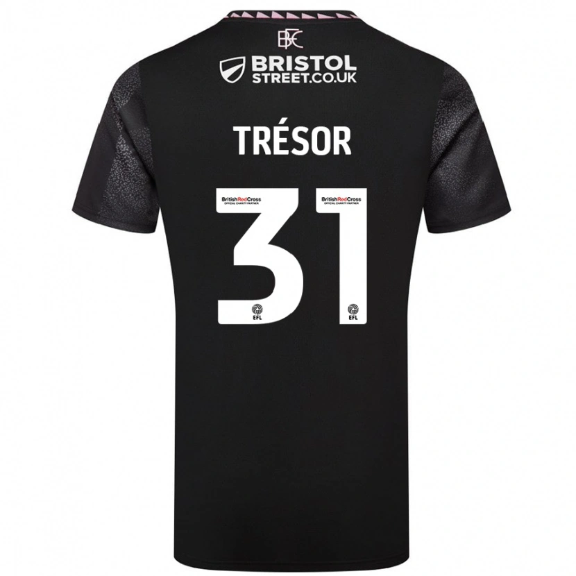 Danxen Kid Mike Trésor #31 Black Away Jersey 2024/25 T-Shirt