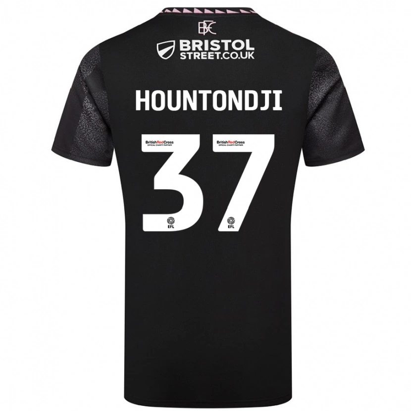Danxen Kid Andreas Hountondji #37 Black Away Jersey 2024/25 T-Shirt