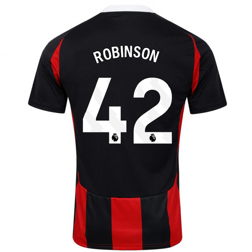 Danxen Kid Charlie Robinson #42 Black Red Away Jersey 2024/25 T-Shirt