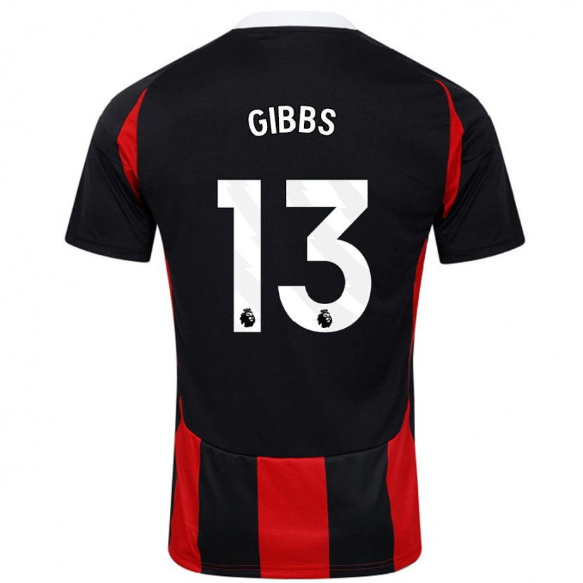 Danxen Kid Frankie Gibbs #13 Black Red Away Jersey 2024/25 T-Shirt
