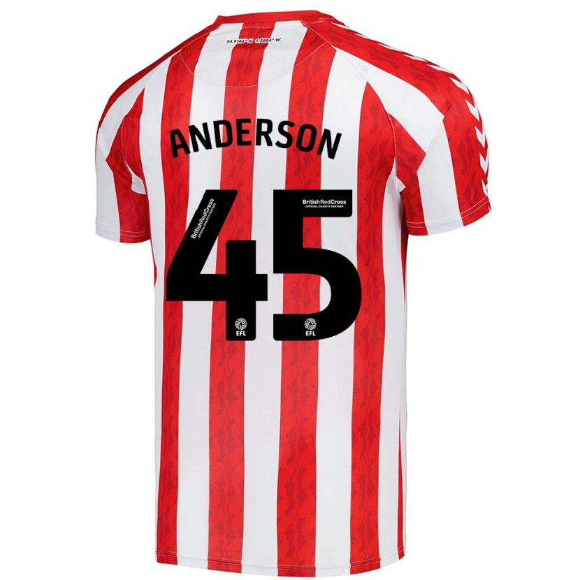Danxen Men Joe Anderson #45 Red White Home Jersey 2024/25 T-Shirt