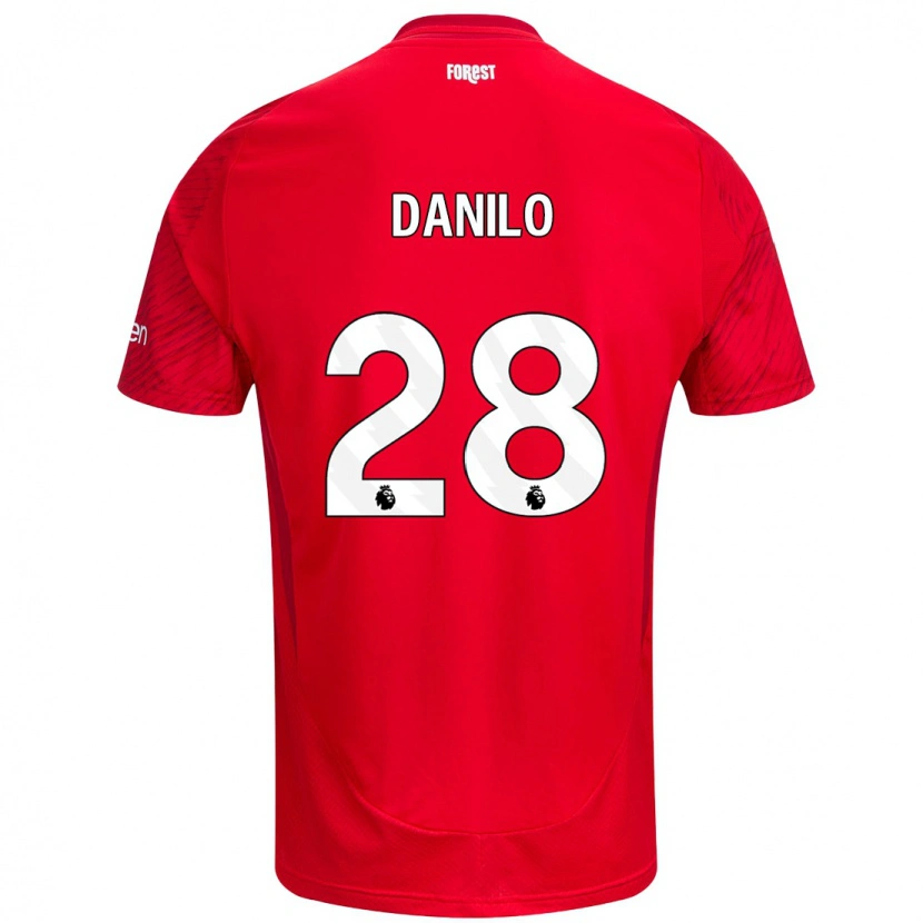 Danxen Men Danilo #28 Red White Home Jersey 2024/25 T-Shirt