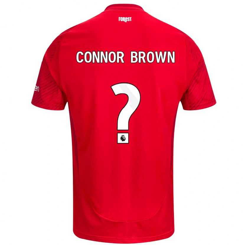 Danxen Men Connor Brown #0 Red White Home Jersey 2024/25 T-Shirt
