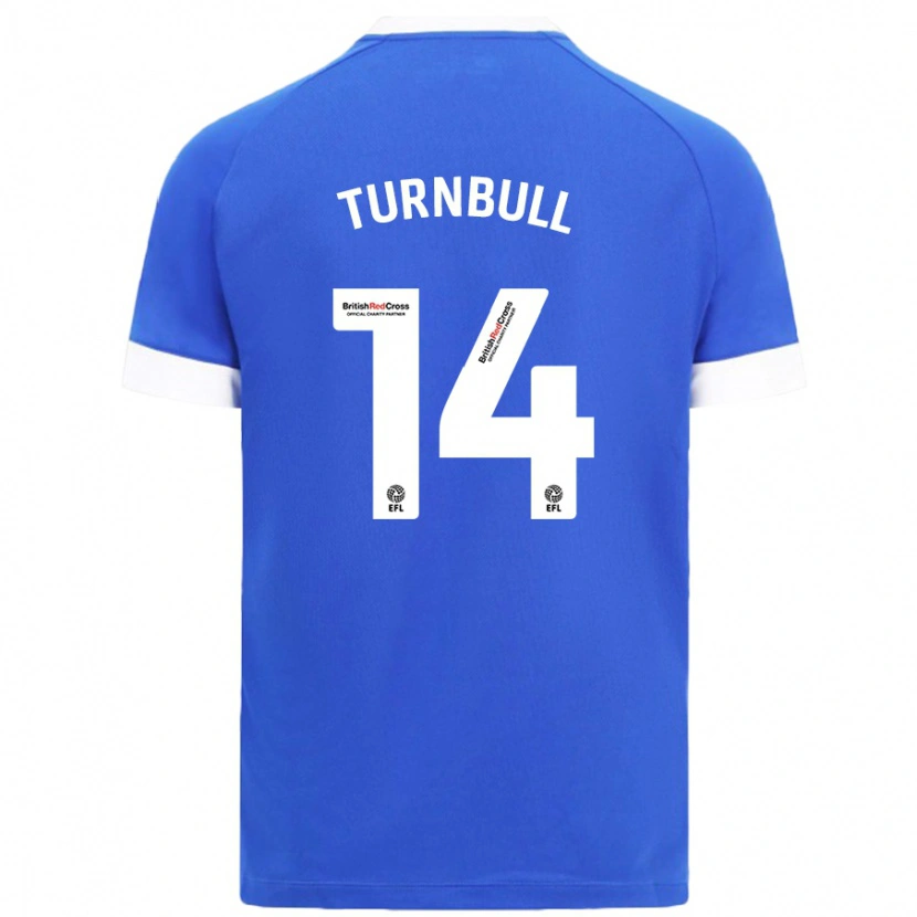 Danxen Men David Turnbull #14 Sky Blue Home Jersey 2024/25 T-Shirt