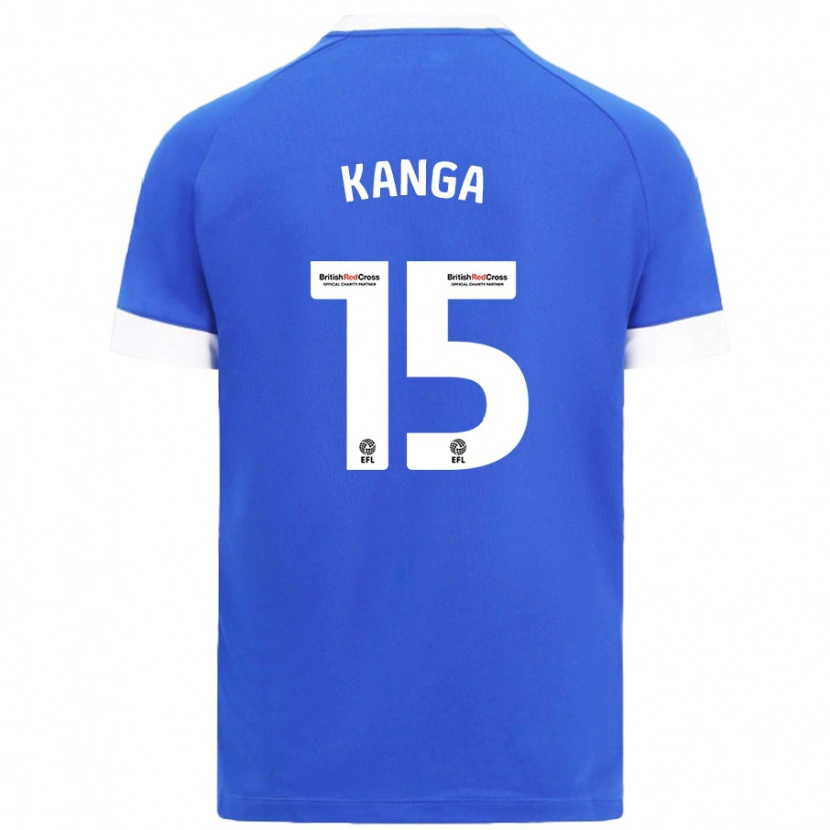Danxen Men Wilfried Kanga #15 Sky Blue Home Jersey 2024/25 T-Shirt