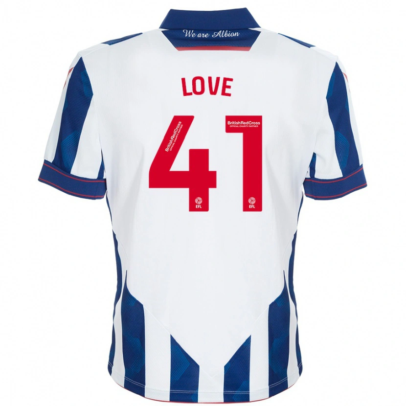 Danxen Men Layton Love #41 White Dark Blue Home Jersey 2024/25 T-Shirt