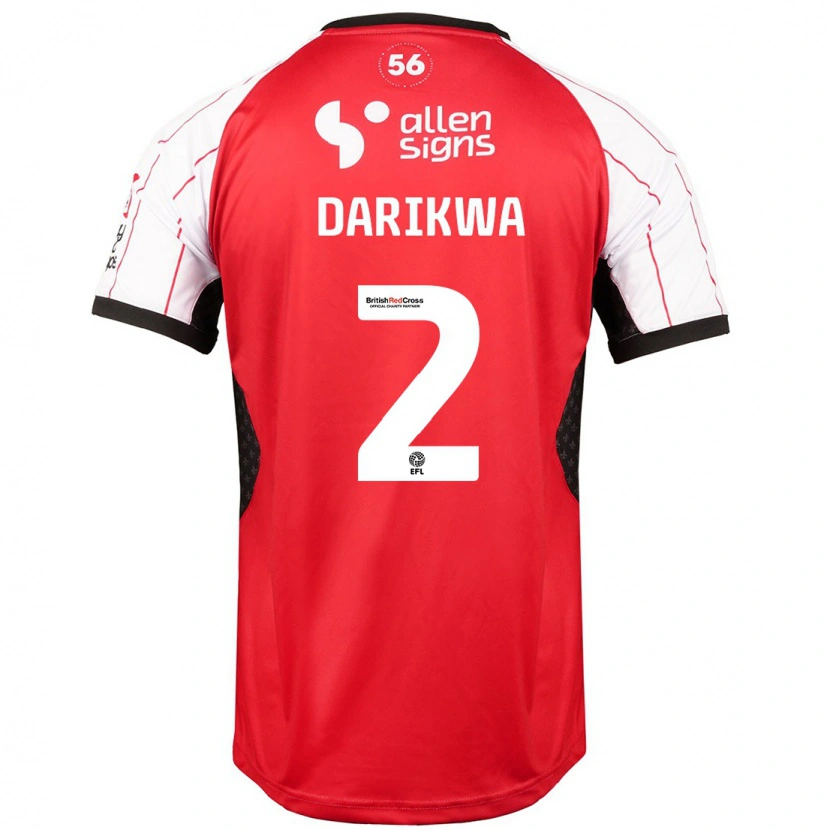 Danxen Men Tendayi Darikwa #2 White Home Jersey 2024/25 T-Shirt