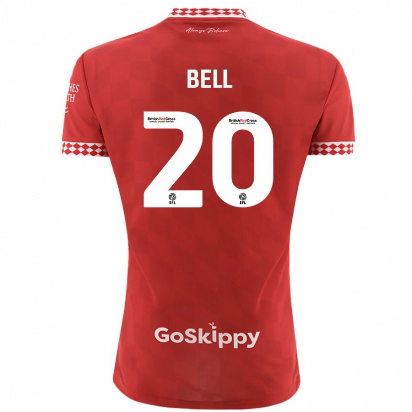 Danxen Men Sam Bell #20 Red Home Jersey 2024/25 T-Shirt