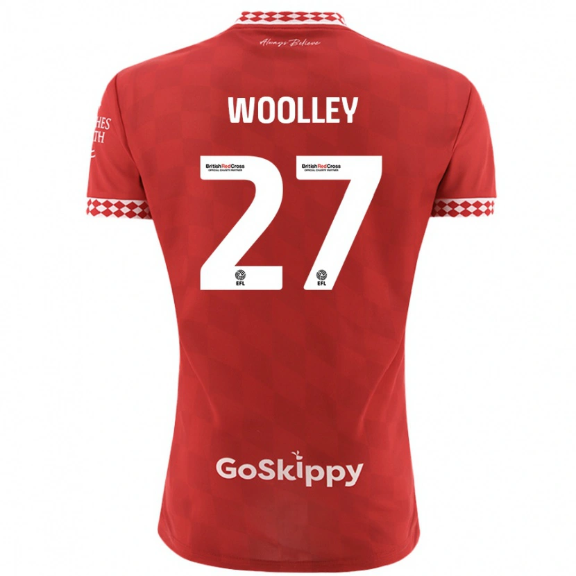 Danxen Men Jesse Woolley #27 Red Home Jersey 2024/25 T-Shirt