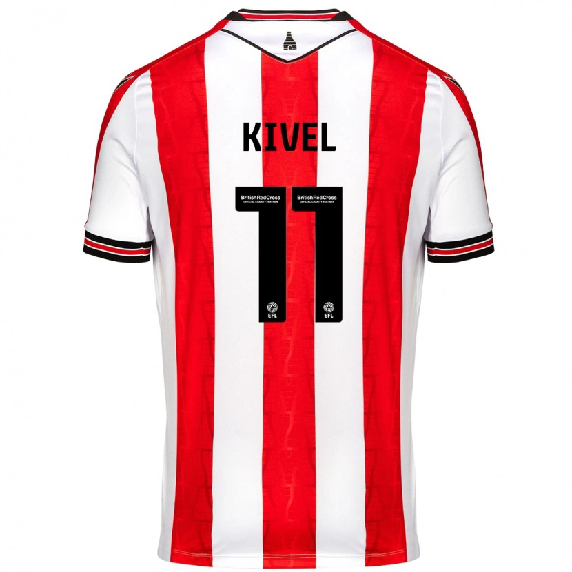Danxen Men Roisin Kivel #11 Red White Home Jersey 2024/25 T-Shirt