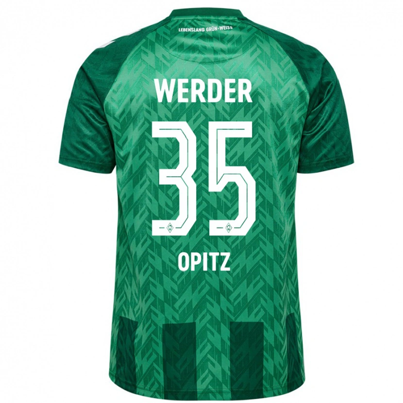 Danxen Men Leon Opitz #35 Green Home Jersey 2024/25 T-Shirt