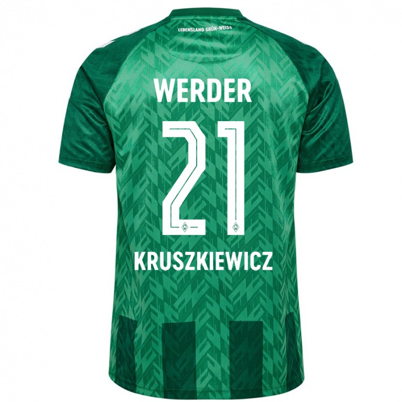Danxen Men Jakub Kruszkiewicz #21 Green Home Jersey 2024/25 T-Shirt
