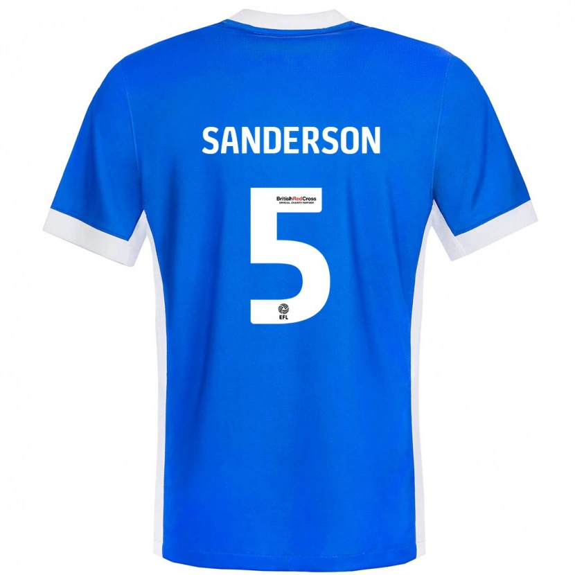 Danxen Men Dion Sanderson #5 Blue White Home Jersey 2024/25 T-Shirt
