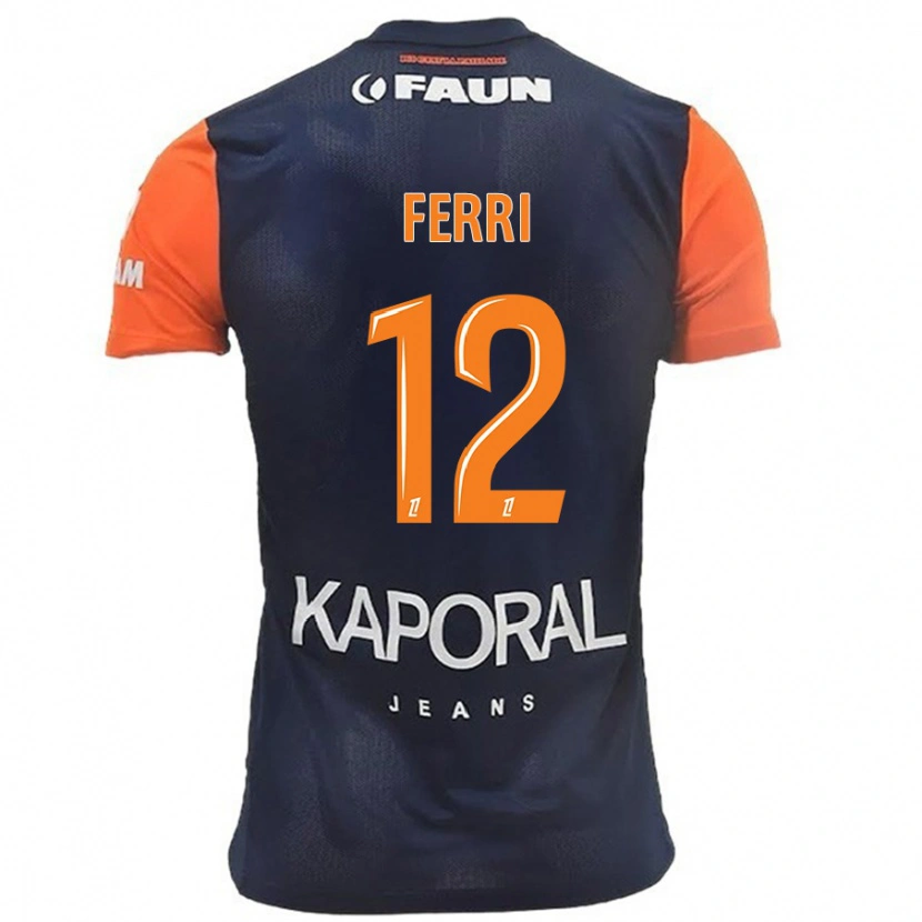 Danxen Men Jordan Ferri #12 Navy Blue Orange Home Jersey 2024/25 T-Shirt