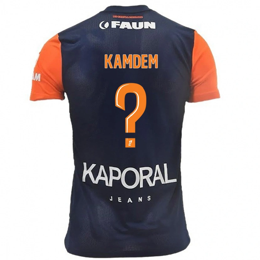 Danxen Men Kevin Kamdem #0 Navy Blue Orange Home Jersey 2024/25 T-Shirt