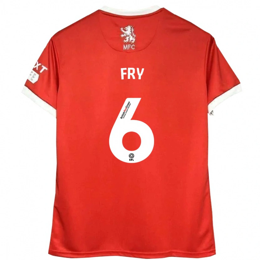 Danxen Men Dael Fry #6 Red White Home Jersey 2024/25 T-Shirt