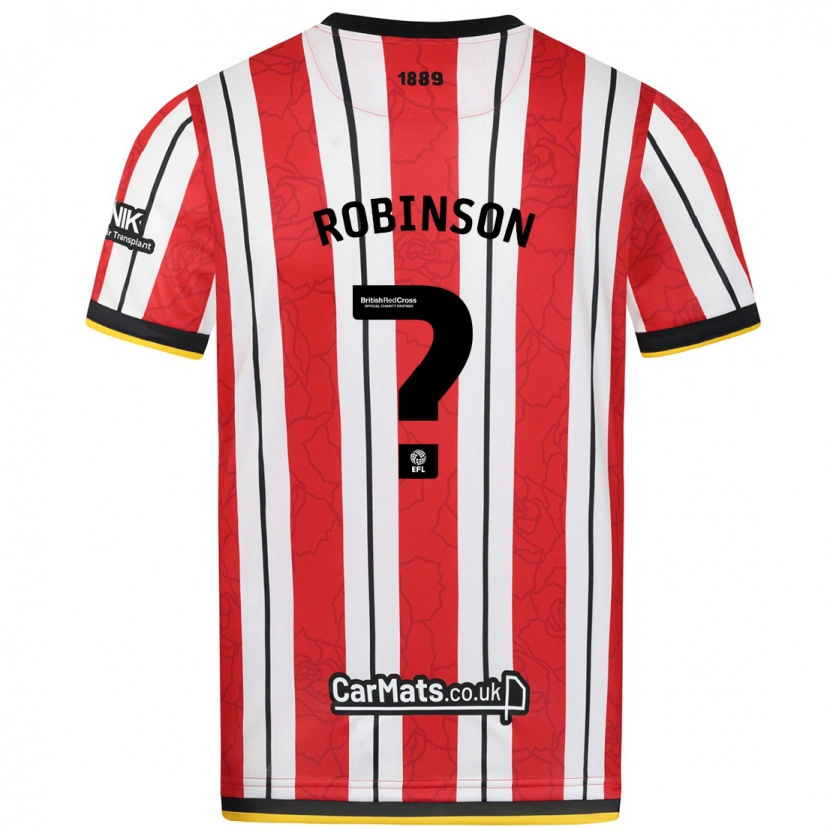 Danxen Men Monique Robinson #0 Red White Stripes Home Jersey 2024/25 T-Shirt