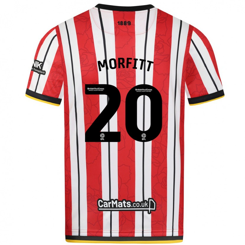 Danxen Men Izzy Morfitt #20 Red White Stripes Home Jersey 2024/25 T-Shirt